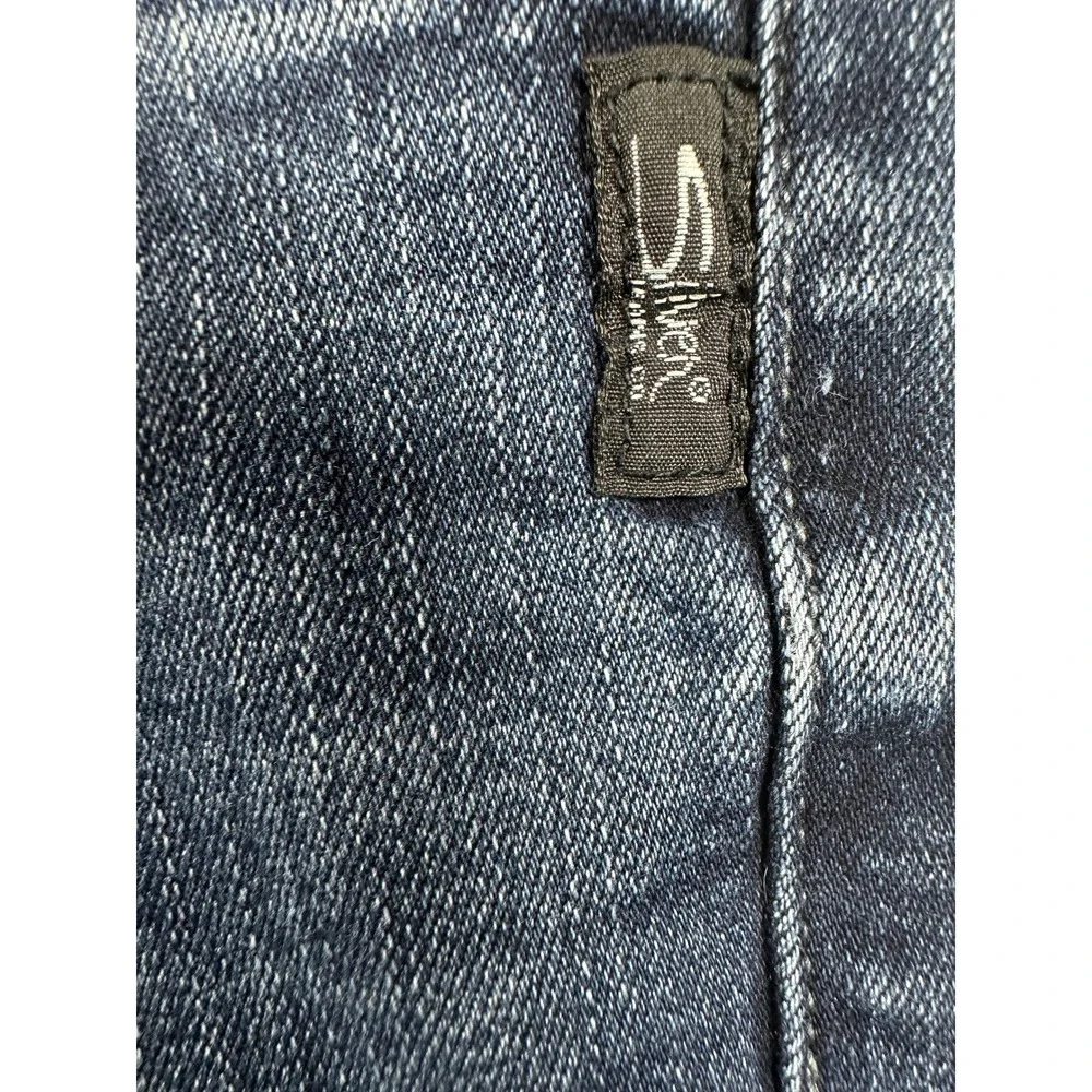 Silver Jeans Avery Skinny Denim Sz 32x29 Dark Faded Wash Indigo Stretch Mid Rise